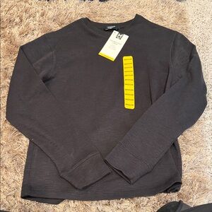 Members Mark Black Long Sleeve Crewneck Shirt